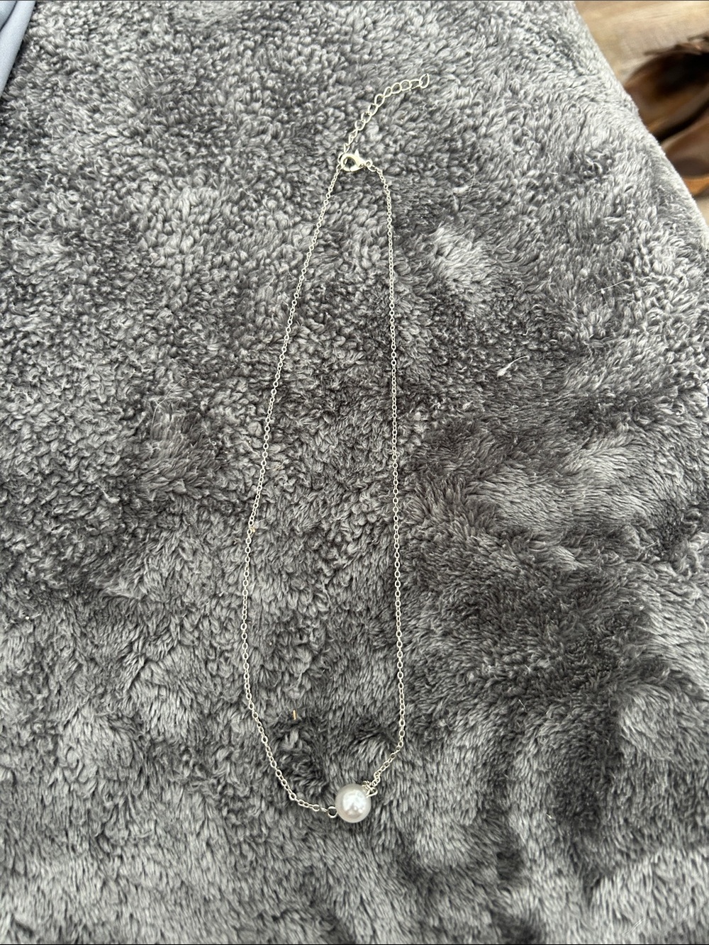 Delicate Silver Pearl Pendant Necklace - Elegant Minimalist Jewelry